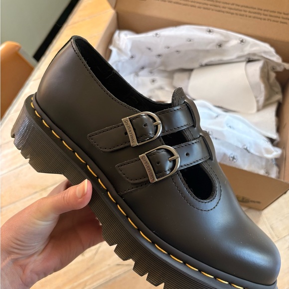 Doc Marten 8065 II BEX SMOOTH LEATHER PLATFORM MARY JANE SHOES - Picture 7 of 7